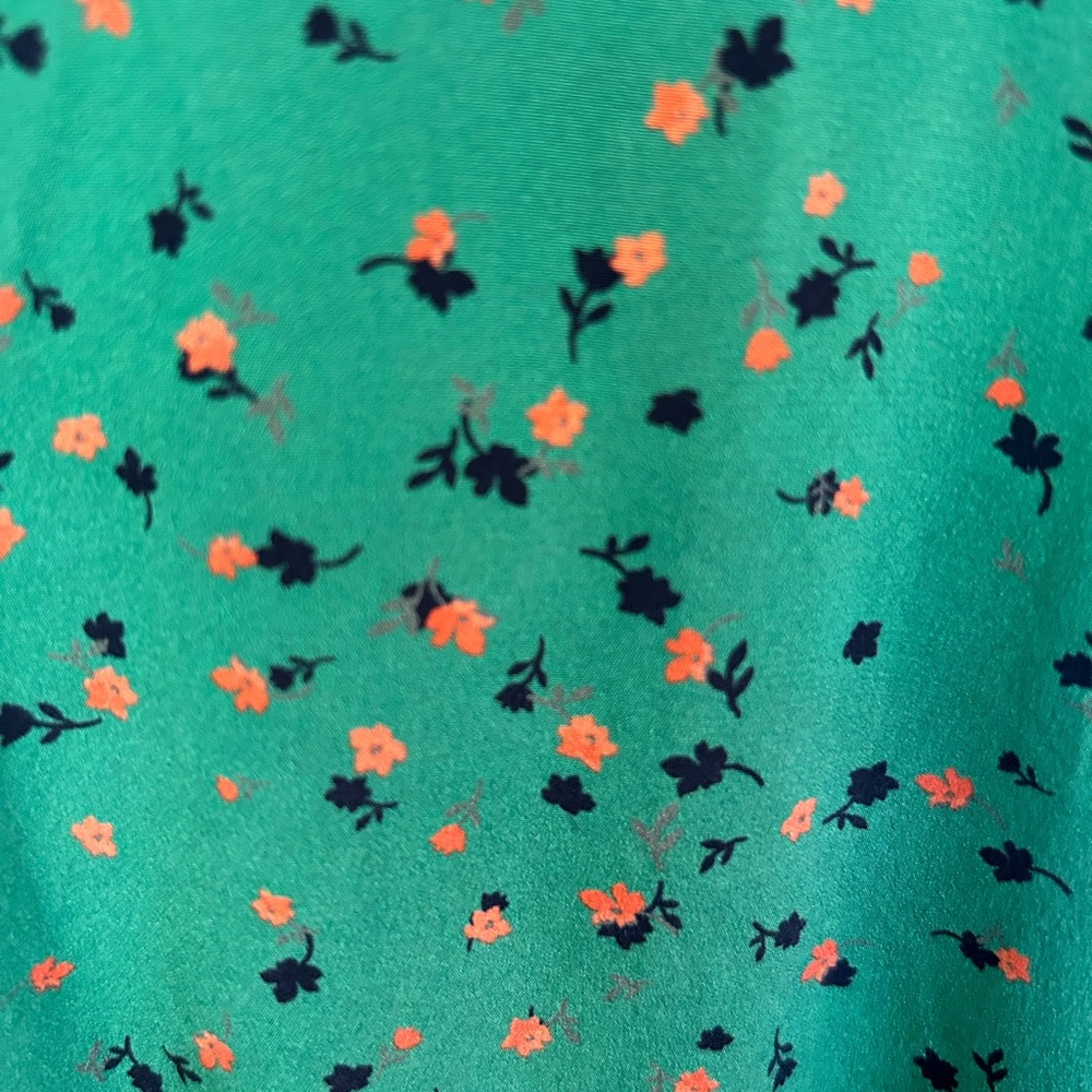 Veronica Beard Green Star Print Mini Dress - Picture 4 of 8